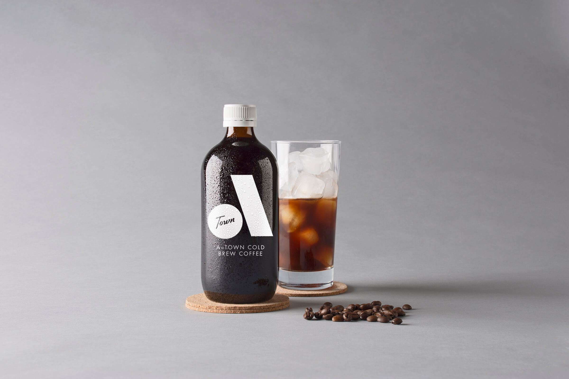 A town cold brew coffee logo design