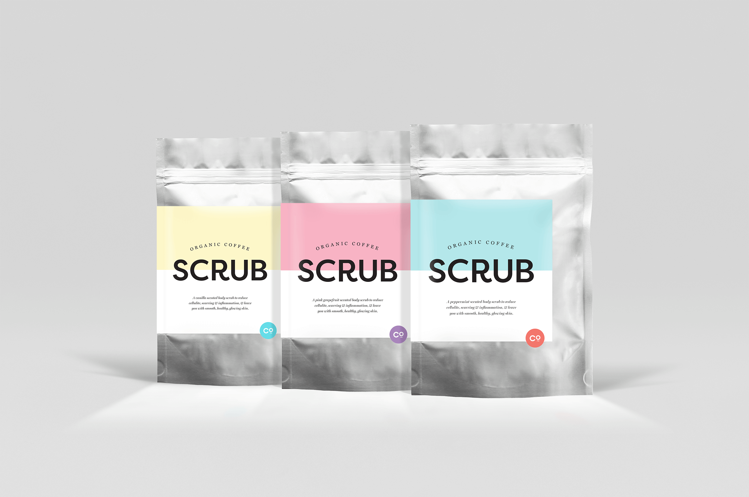 Scrub packaging design