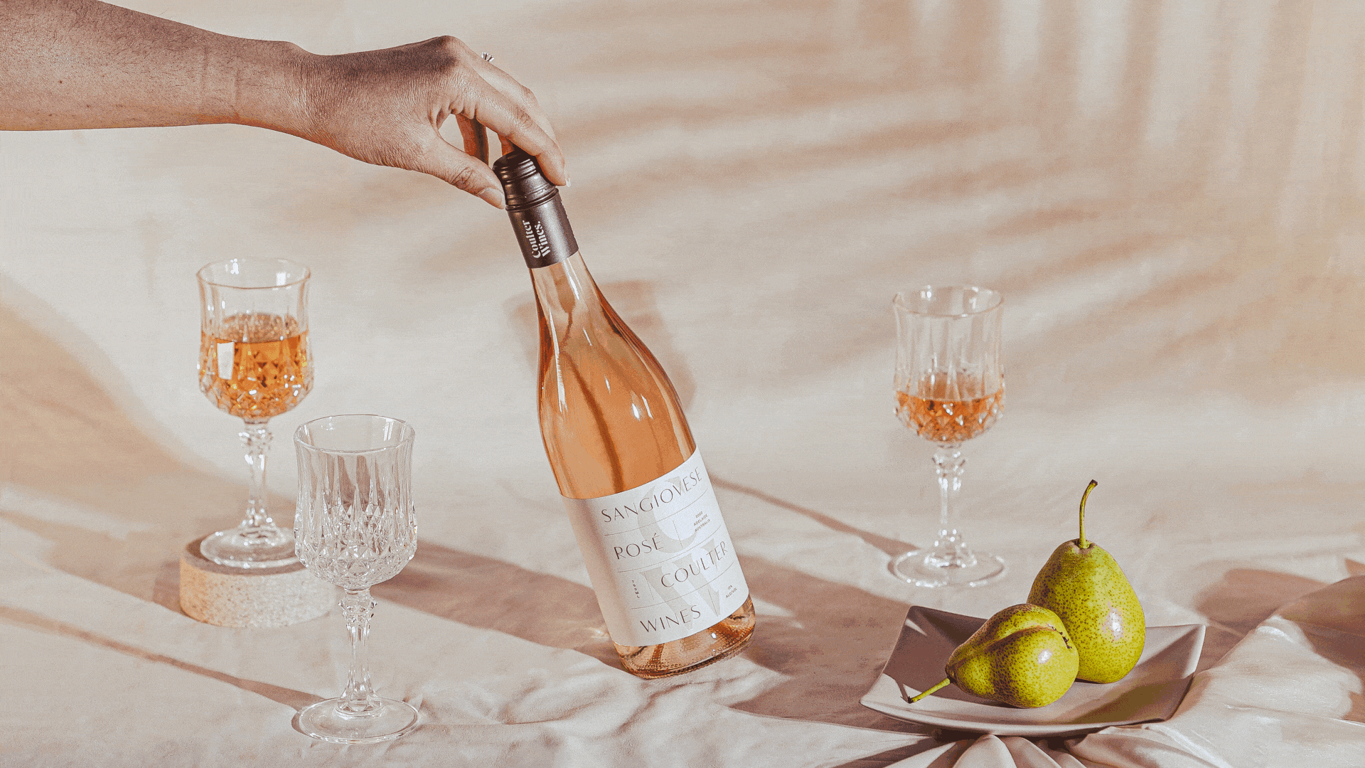 Coulter Wines Rosé Label Design